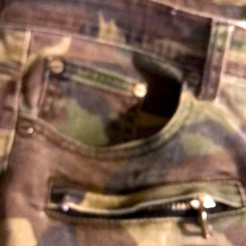 Camo biker skinny’s